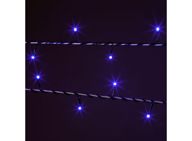 Новогодняя гирлянда нить голубой 10м IP20 400-002 голубой
