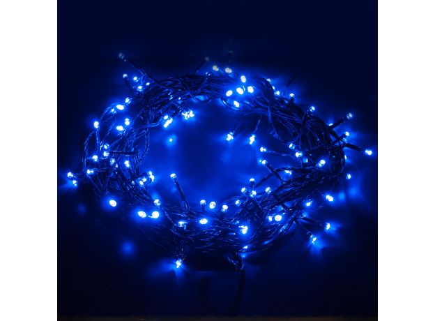 Новогодняя гирлянда нить голубой 5м IP20 400-001 голубой