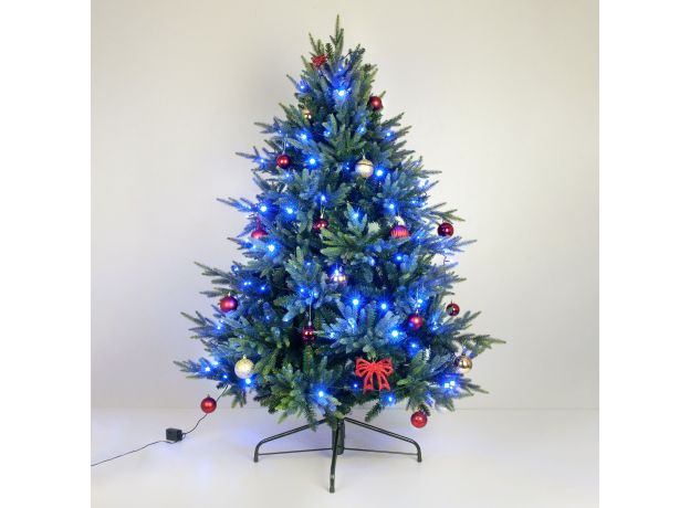 Новогодняя гирлянда нить голубой 5м IP20 400-001 голубой