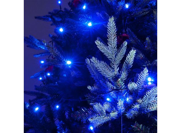 Новогодняя гирлянда нить голубой 5м IP20 400-001 голубой