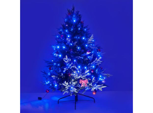 Новогодняя гирлянда нить голубой 5м IP20 400-001 голубой