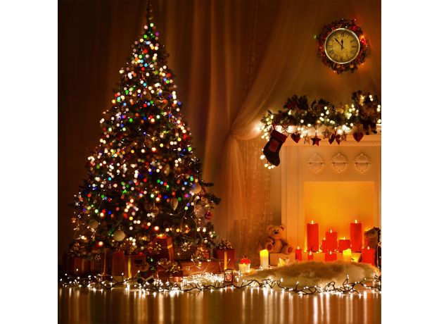 Новогодняя гирлянда нить мульти 5м IP20 400-001 мульти