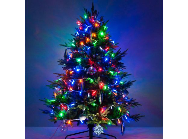 Новогодняя гирлянда нить мульти с эффектом мерцания 20м IP65 400-102 мульти с эффектом мерцания