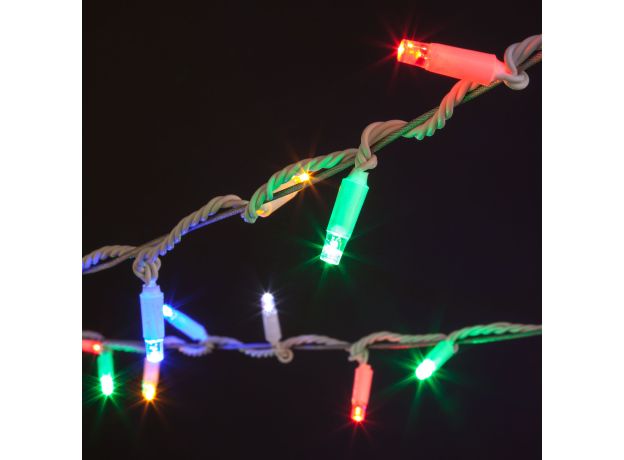 Новогодняя гирлянда нить мульти с эффектом мерцания 20м IP65 400-102 мульти с эффектом мерцания