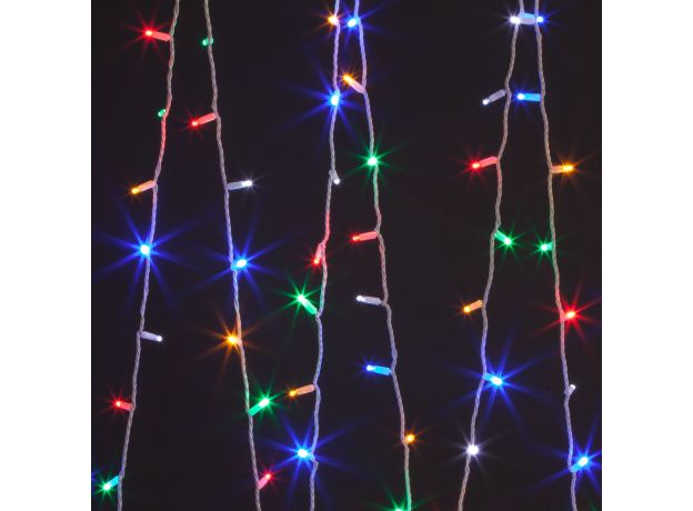 Новогодняя гирлянда нить мульти с эффектом мерцания 20м IP65 400-102 мульти с эффектом мерцания