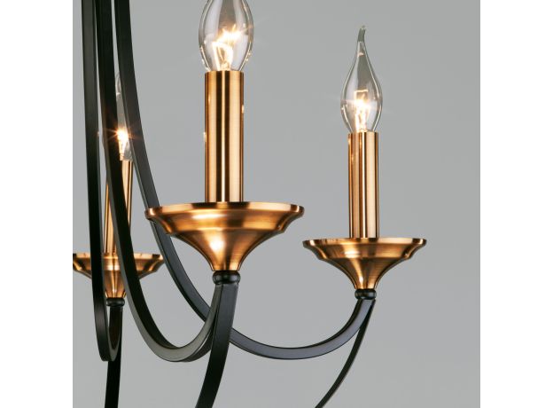 Подвесная люстра в стиле лофт 60098/5 черный