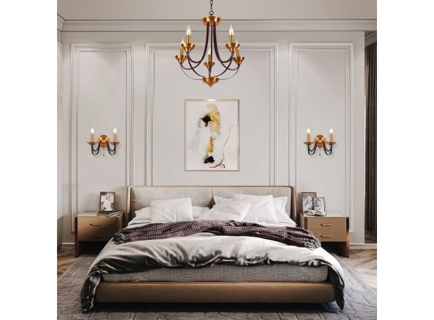 Подвесная люстра в стиле лофт 60098/5 черный