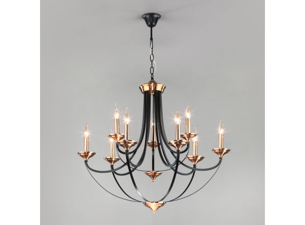 Подвесная люстра в стиле лофт 60098/9 черный