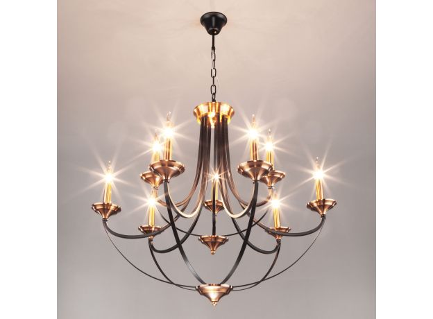 Подвесная люстра в стиле лофт 60098/9 черный