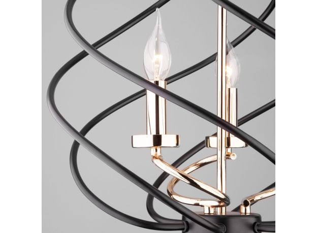 Подвесная люстра в стиле лофт 60105/3 черный