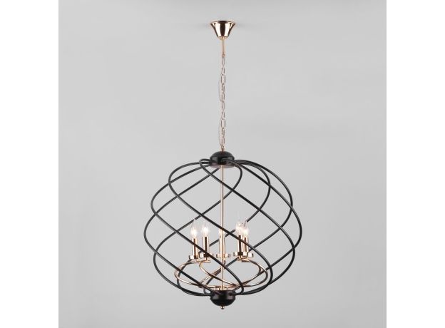 Подвесная люстра в стиле лофт 60105/5 черный
