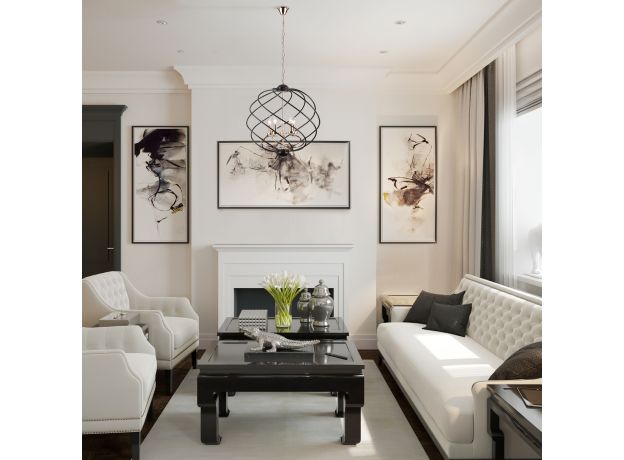 Подвесная люстра в стиле лофт 60105/5 черный