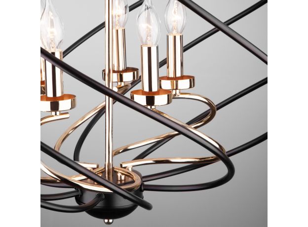 Подвесная люстра в стиле лофт 60105/5 черный
