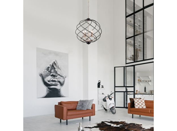 Подвесная люстра в стиле лофт 60105/5 черный