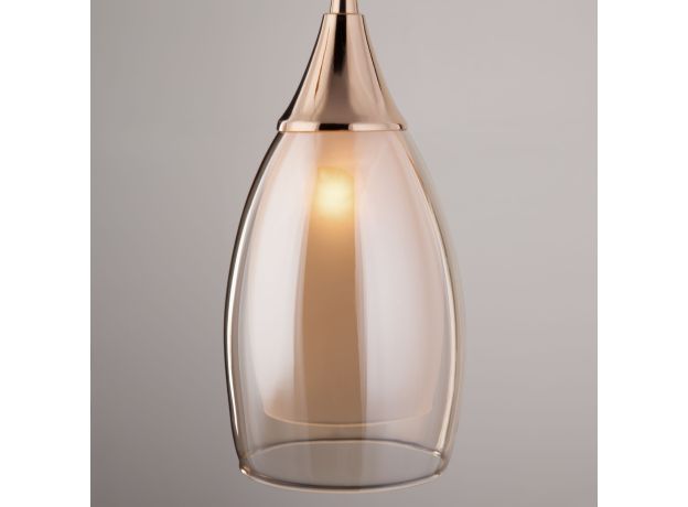 Подвесной светильник со стеклянным плафоном 50085/1 золото
