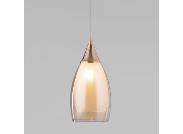 Подвесной светильник со стеклянным плафоном 50085/1 золото