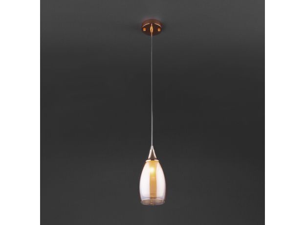 Подвесной светильник со стеклянным плафоном 50085/1 золото