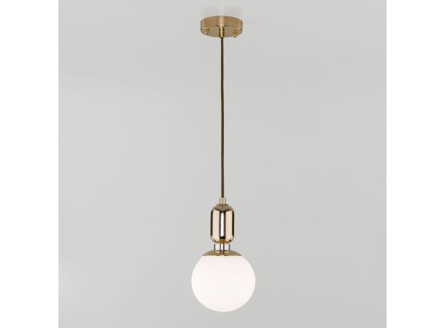 Подвесной светильник со стеклянным плафоном 50151/1 золото