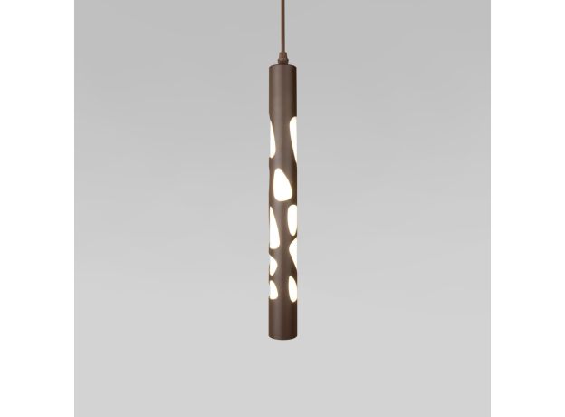 Подвесной светодиодный светильник DLR037 12W 4200K кофейный