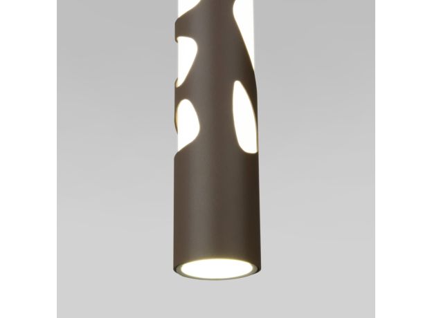 Подвесной светодиодный светильник DLR037 12W 4200K кофейный