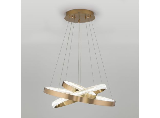 Подвесной светодиодный светильник с пультом управления 90176/3 медный