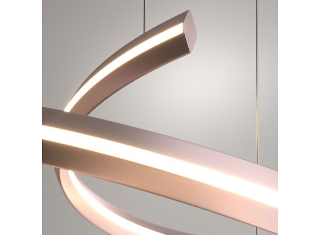 Подвесной светодиодный светильник с пультом управления 90180/3 сатин-никель