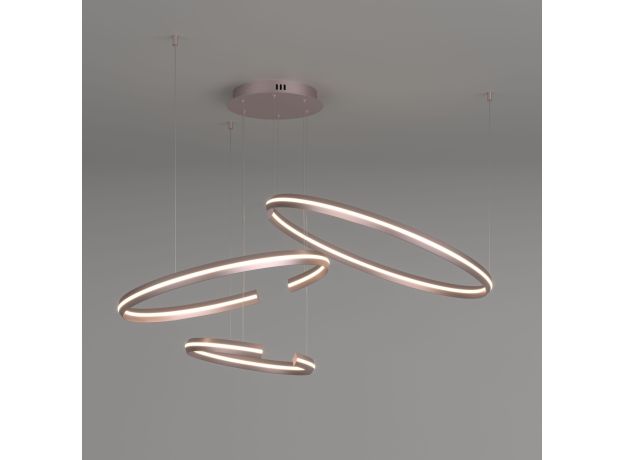 Подвесной светодиодный светильник с пультом управления 90180/3 сатин-никель