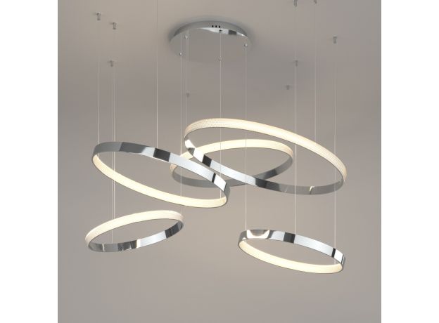 Подвесной светодиодный светильник с пультом управления 90175/5 хром