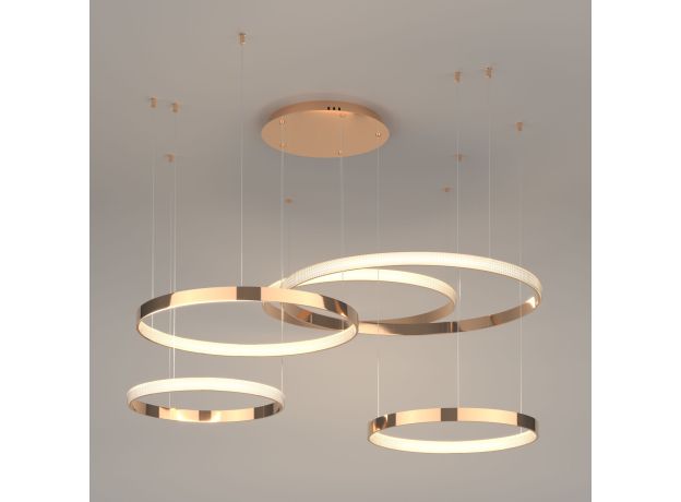 Подвесной светодиодный светильник с пультом управления 90175/5 медный