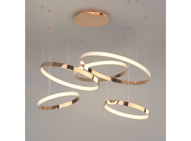 Подвесной светодиодный светильник с пультом управления 90175/5 медный