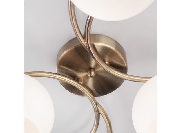 Потолочная люстра с плафонами 30144/4 античная бронза