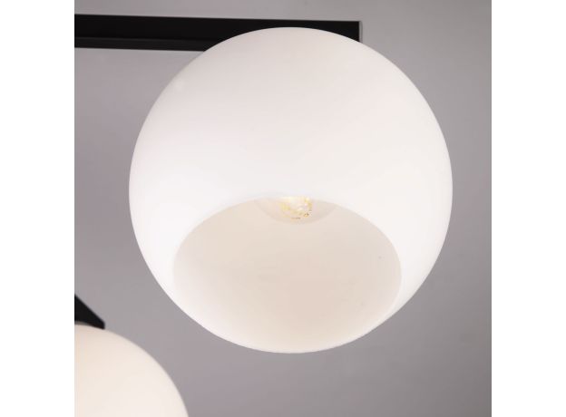 Потолочная люстра с плафонами 30145/6 хром/венге