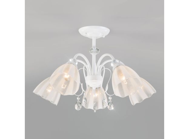 Потолочная люстра с плафонами 30155/5 белый