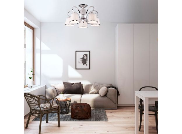 Потолочная люстра с абажурами 60088/5