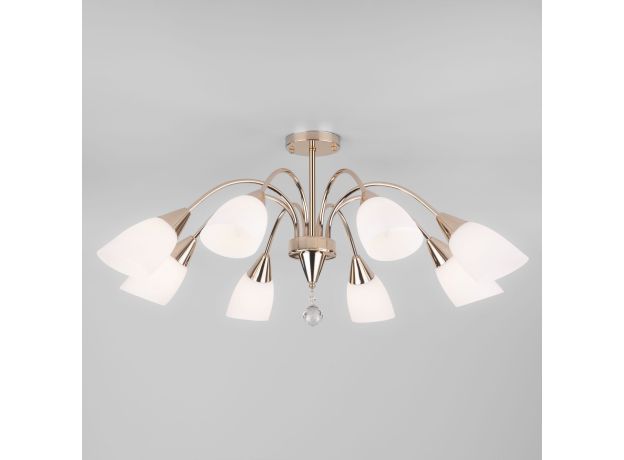 Потолочная люстра со стеклянными плафонами 30149/8 золото