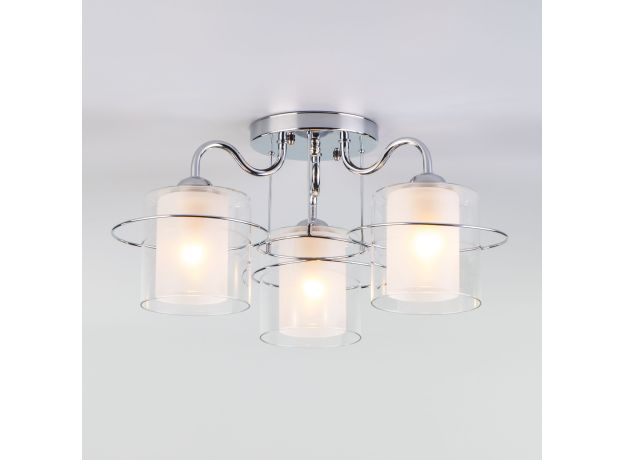 Потолочная люстра со стеклянными плафонами 30160/3 хром