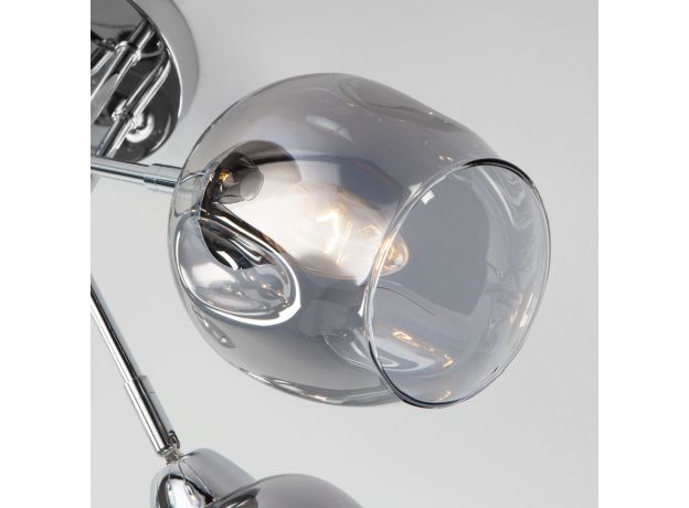 Потолочная люстра со стеклянными плафонами 30164/5 хром