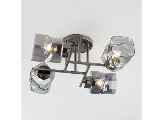 Потолочная люстра со стеклянными плафонами 30165/4 черный жемчуг