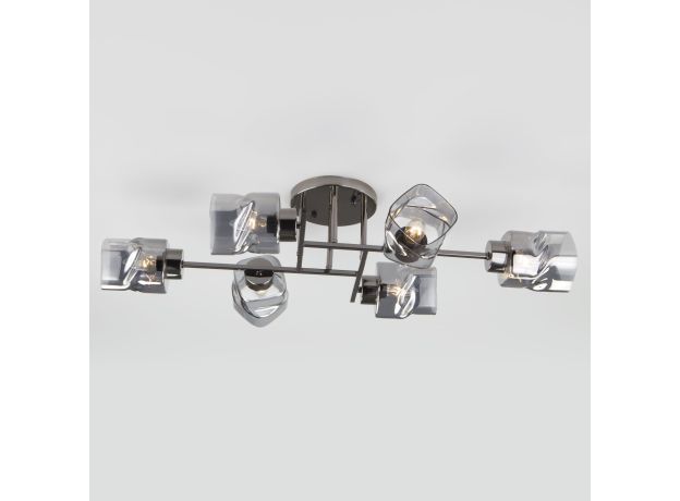 Потолочная люстра со стеклянными плафонами 30165/6 черный жемчуг