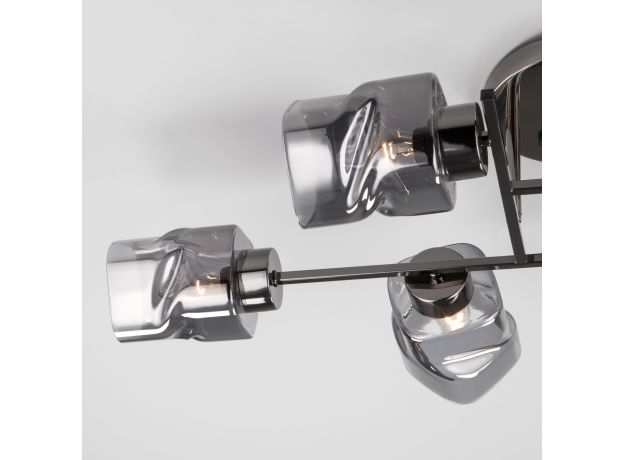 Потолочная люстра со стеклянными плафонами 30165/6 черный жемчуг