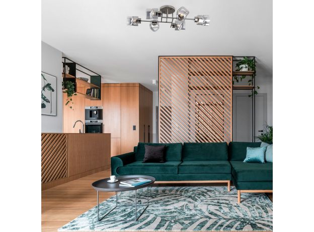 Потолочная люстра со стеклянными плафонами 30165/6 черный жемчуг