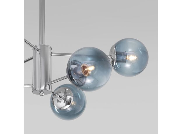 Потолочная люстра со стеклянными плафонами 30166/6 хром