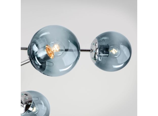 Потолочная люстра со стеклянными плафонами 30166/8 хром