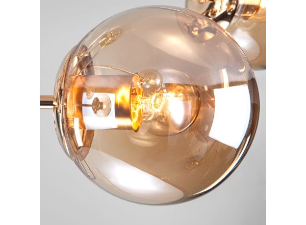 Потолочная люстра со стеклянными плафонами 30166/8 золото