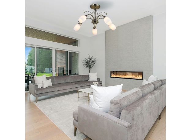 Потолочная люстра со стеклянными плафонами 30280/5