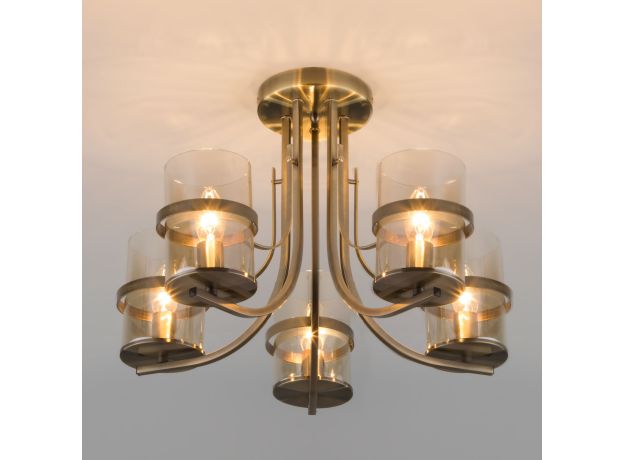 Потолочная люстра со стеклянными плафонами 60085/5