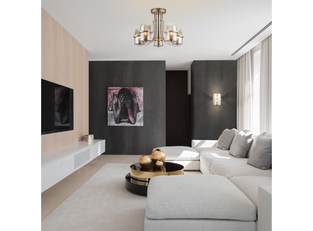 Потолочная люстра со стеклянными плафонами 60085/5