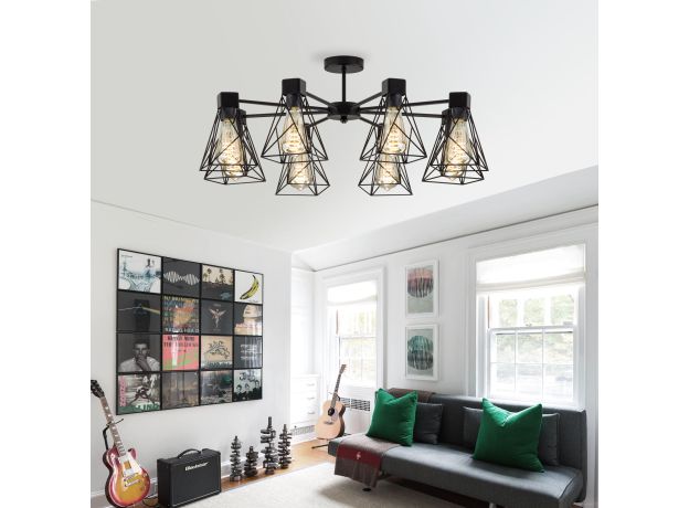 Потолочная люстра в стиле лофт 70107/5 черный