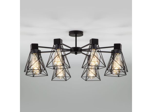 Потолочная люстра в стиле лофт 70107/8 черный