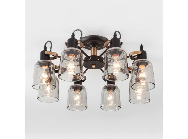 Потолочная люстра в стиле лофт 70111/8 черный